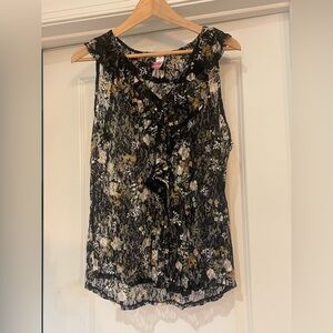 ⭐️No Boundaries Black Floral Lace Blouse